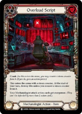 OVERLOAD SCRIPT (RED) X3 *FAB BRIGHT LIGHTS*