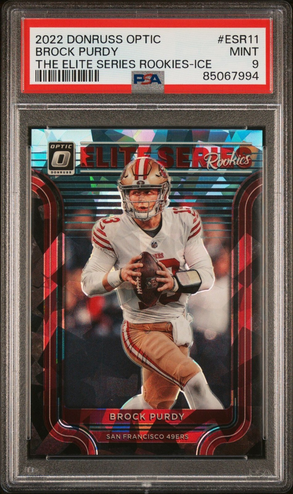 Brock Purdy Panini Donruss Optic the Elite Series Rookies #ESR11 Ice