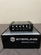 Gently Used Sterling SHA4 4-Channel Headphone Amp original box and cable