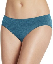 Jockey  Smooth  Shine Seamfree  2186 Bikini Teal Size 7 NWT