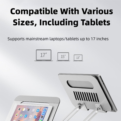 360 ° Rotation Laptop Riser Foldable Desktop Notebook Stand Home - Photo 8/10