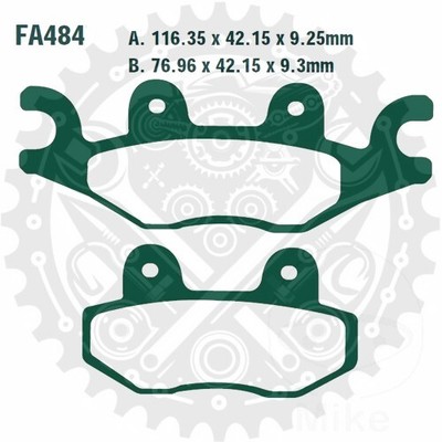 EBC Brake Pads TT MX Fits TGB X-Motion 125 i