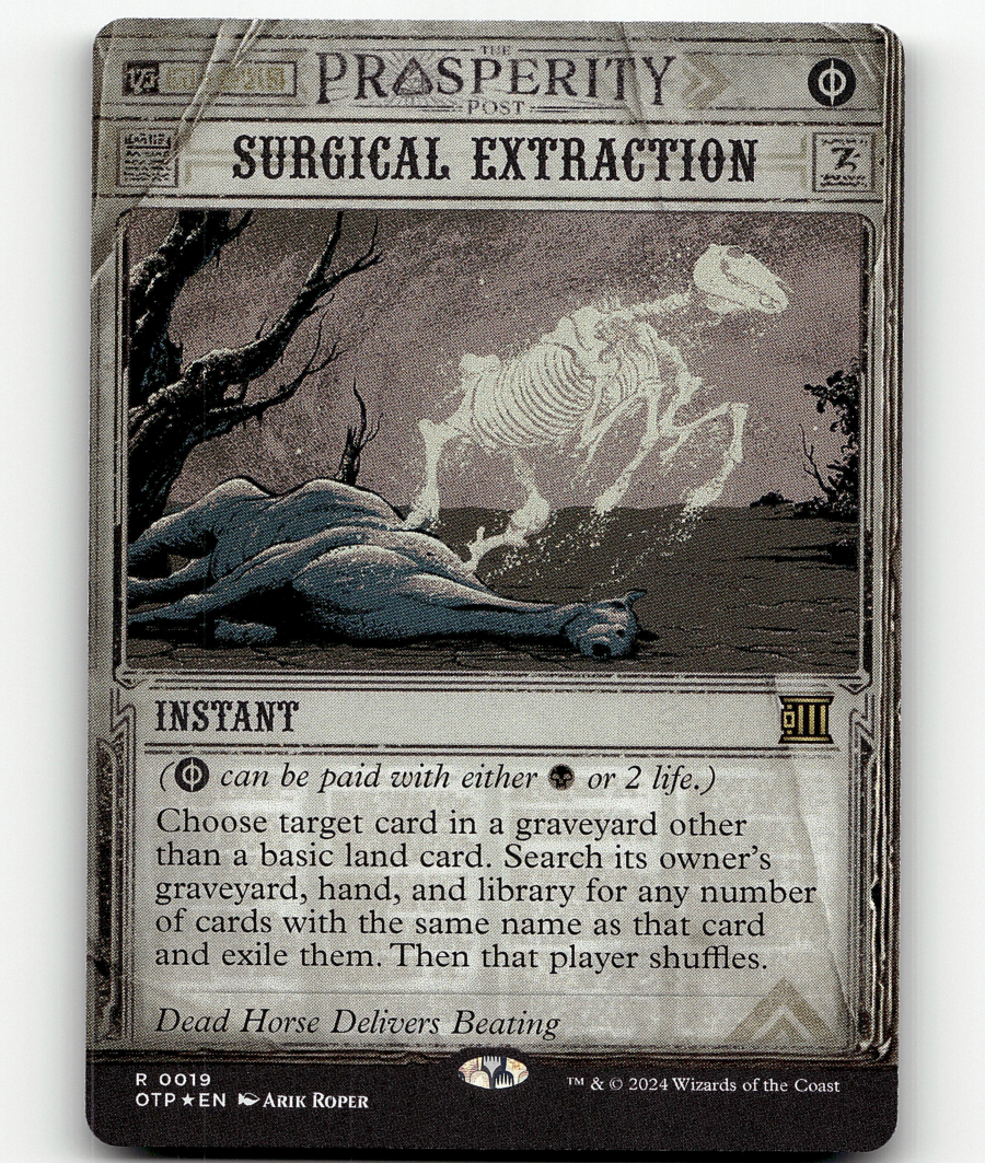 FOIL - MTG Surgical Extraction #19 - Outlaws of Thunder Junction
