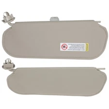 Pair Left & Right Beige Sun Visor For 2003-2019 Chevy GMC Express Savana
