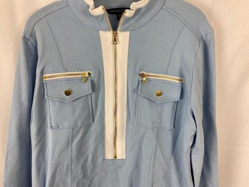 Boston Proper Lt. Blau 1/2 Zip Jacke Damen XL. - Bild 4 von 15