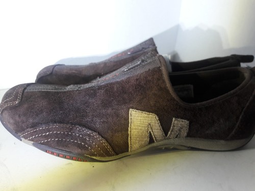 MERRELL BARRADO PELLE CASTAGNO ZIP-FRONT scarpe running donna tg 10 - Foto 3 di 8