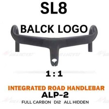 Road Bicycle  Full Internal Cable Routing Carbon Integrated Handlebar 28.6mm