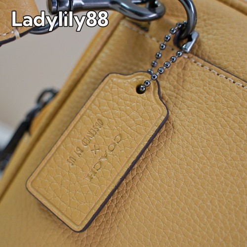 Neu mit Etikett Coach CU543 Coach X Observed By Us Aden Umhängetasche genarbtes Leder 250 $ - Bild 12 von 16
