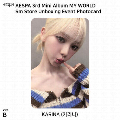 Aespa 3rd Mini Album MY WORLD Sm Store Unboxing Event Aespa 3rd Mini Album MY WORLD Sm Store Unboxing Event