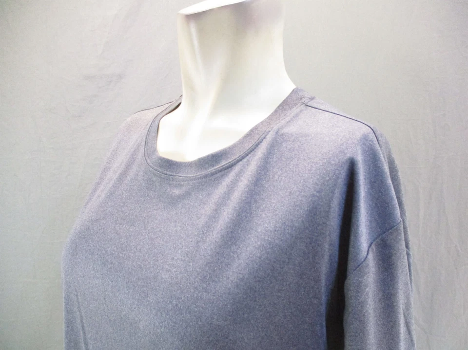 Blusa atlética masculina cinza gola redonda manga curta Greenlayer tamanho G nova com etiquetas 565 - Imagem 4 de 4