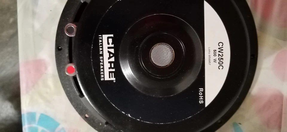 CIARE CW250C Cobalt woofer 25 cm 4 ohm 500W - Immagine 2 di 4