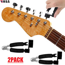 2  Professional Guitar String Winder Cutter Bridge Pin Puller Guitar Repair Tool