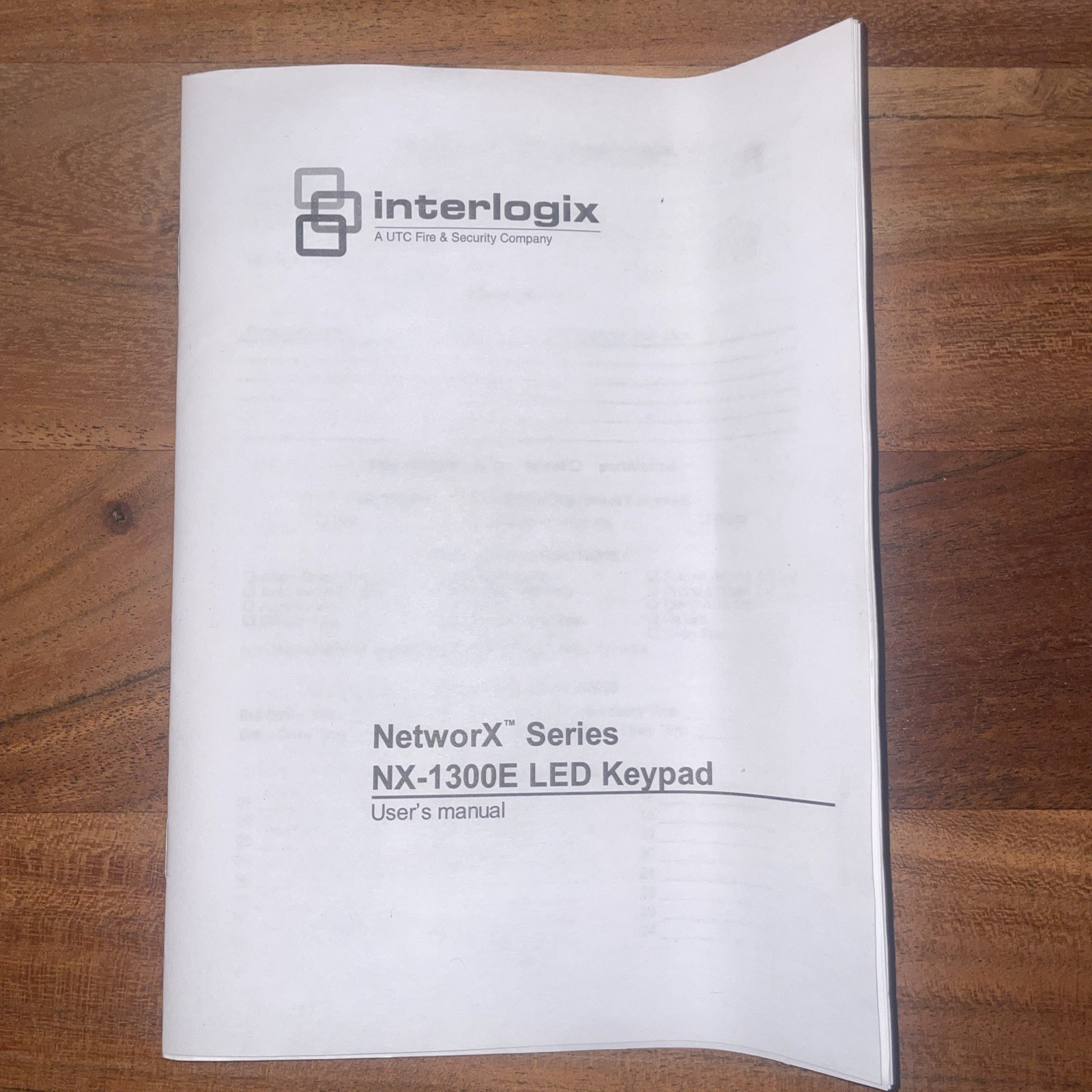 Interlogix GE Networx 8-Zone Led Security Alarm Keypad (NX-1308E) New Open Box