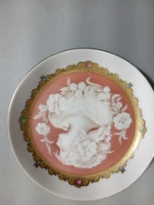 Vintage Firenze Ugo Poggi Porcellane "I Medici" 4.5"Trinket Dish 24K Gold Accent