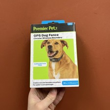 Premier Pet GIF00-18024 GPS Dog Fence Circular Wireless Boundary 20 lbs 6 Month