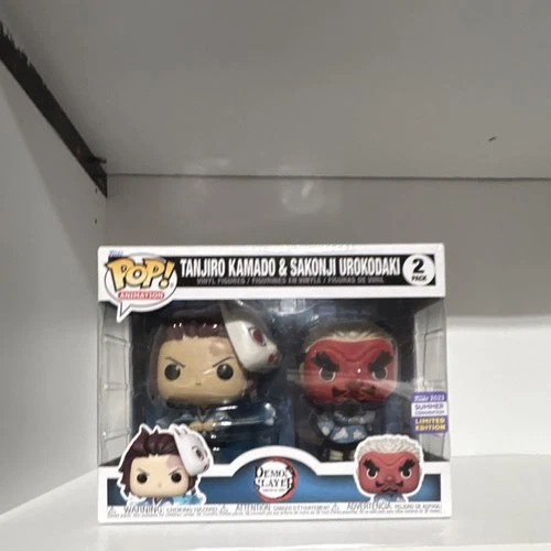 Funko Pop! Vinyl Tanjiro Kamado & Sakonji Urokodaki Demon Slayer 2 Pack Exclusi…
