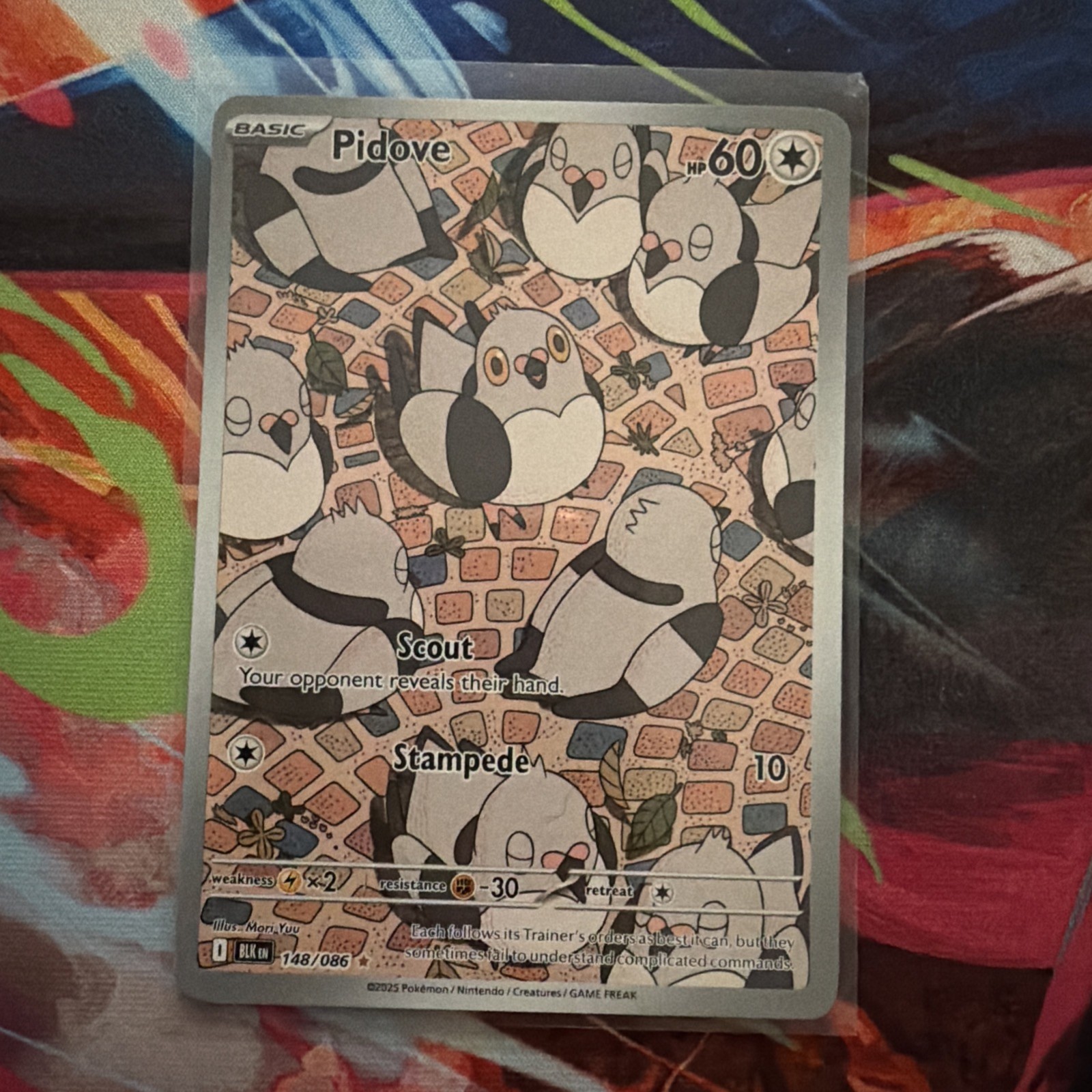 Pokemon Pidove 148/086 Black Bolt Illustration Rare Pack Fresh!