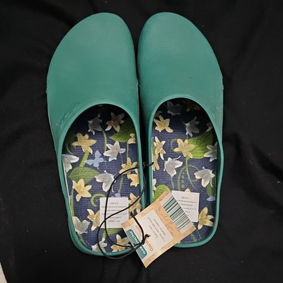 #ad Gardenline Garden Clogs Green Rubber Size 9 10 811505 Aldi Made In Bosnia $18.00