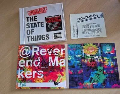 Reverend Makers Signed Cd. 3x CDS and Concert Ticket Bundle.