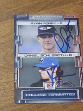 2008 Tri Star College b SCHLERETH PERRY DUAL In-Person Signed Autographed AUTO