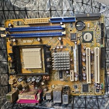 ASUS A8V‑VM SE Motherboard + AMD Athlon 64 CPU – Socket 939 – Untested Retro PC