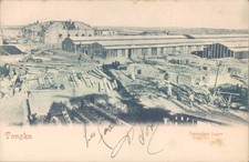 CHINA Tangku German quarters 1900s litho PC