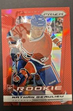 2013-14 Panini Prizm - Nathan Beaulieu Rare Red Prizm (RC) Canadiens Rookie