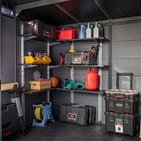 Keter Shelving garage storage bookcase display Kit in Black 97 cm