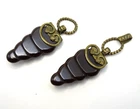 19th C. Antique Art Nouveau Victorian Cape Clasp Costume Jewelry Brooch - S1