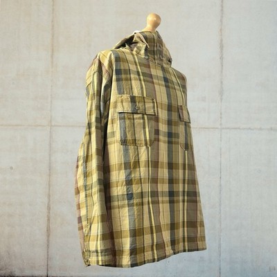 Engineered Garments Regenjacke Kapuze Karomuster Kittel passt XL - XXL Neu & Etikett