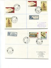 Isle of Man 1977 Regaby Gate Registered Covers, Different labels