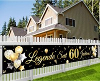 60. Geburtstag Banner, Legende Seit 60 Jahren Glitzerbanner
