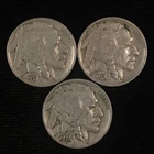 1937 Buffalo Nickel  PDS 3 Coin Set. #JRRC-16