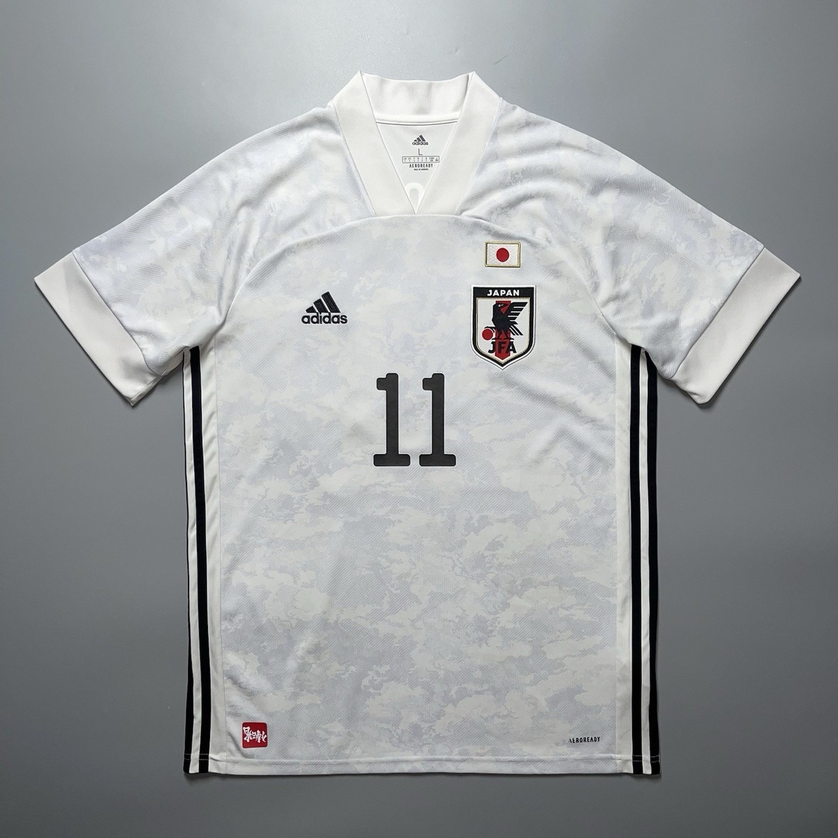 JAPAN ADIDAS 2020/2021 FOOTBALL SOCCER AWAY JERSEY #11 MITOMA SIZE