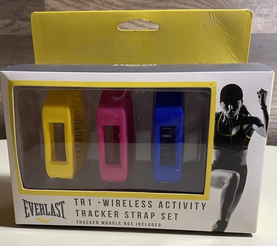 Everlast TR1 Rastreador de Actividad Inalámbrico 3-pk Juego de Correas Rosa, Amarillo, Azul Foto 4 de 4