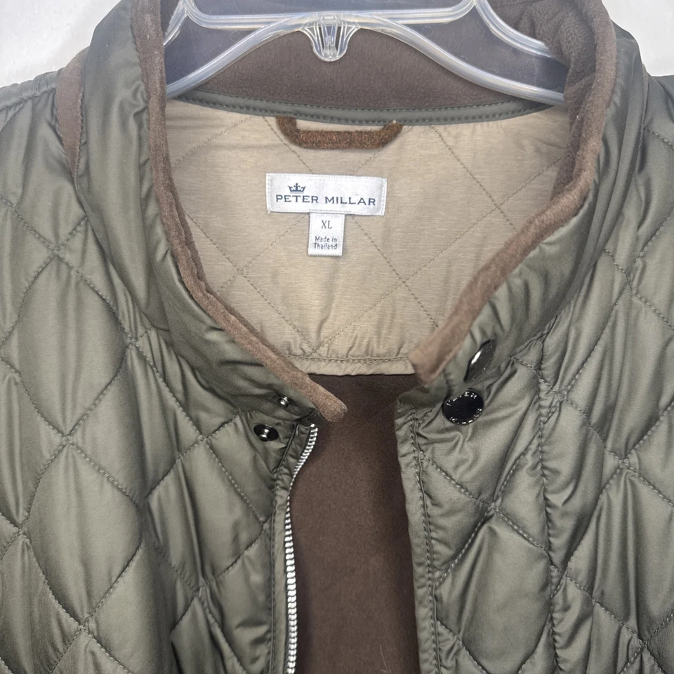 Peter Millar Suffolk Quilted Green Coat Jacket Men’s Xl Read - Image 2 of 4