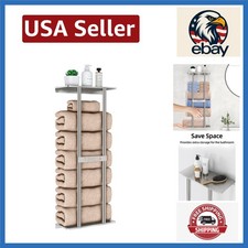 30 Inch Brushed Nickel Towel Storage Rack - Space-Saving Bathroom Solution