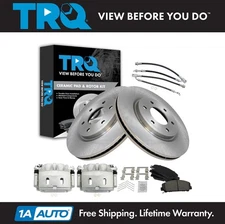 TRQ Front Brake Pad & Rotor Kit Ceramic Fits INFINITI Nissan