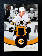 BRANDON CARLO 2023-24 UD BOSTON BRUINS CENTENNIAL CLOTH RELICS #CCR-BC     96056