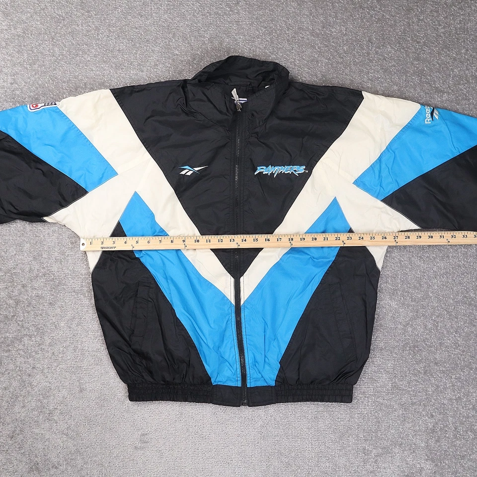 Vintage Reebok NFL Carolina Panthers Large Multicolor Long Sleeve Jacket - Image 4 of 4