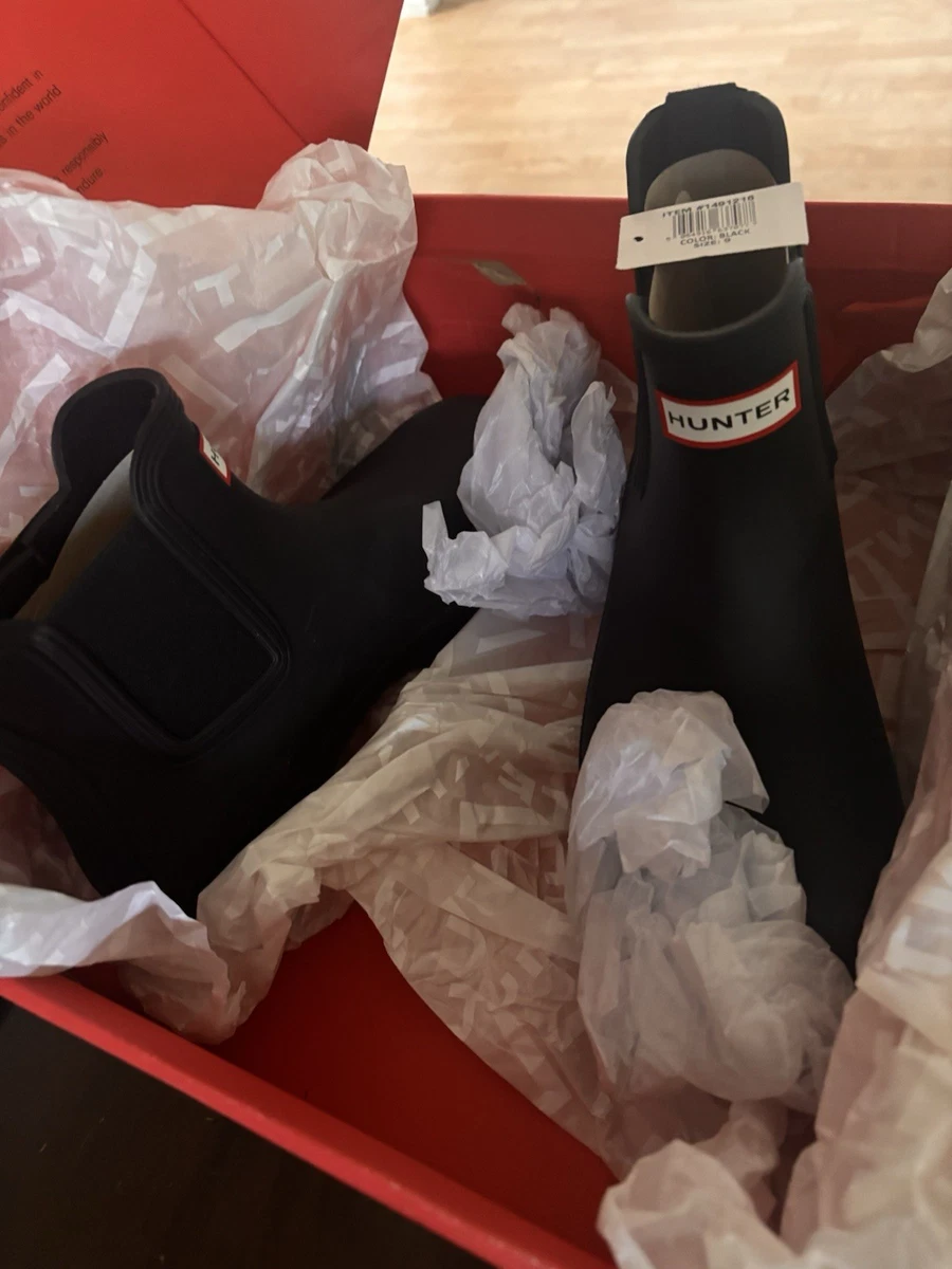 Hunter Chelsea Black Boots for Women for sale | eBay
