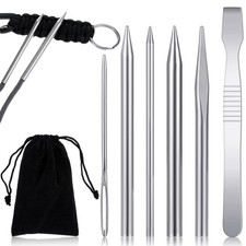 6Pcs Paracord Tools Set - Jig, Needle, Lacing  Stitching Accessorie