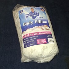 WILL NOT GO FLAT 54" BODY PILLOW - BY MY PILLOW - 2 AVAILABLE - Wash Dryable