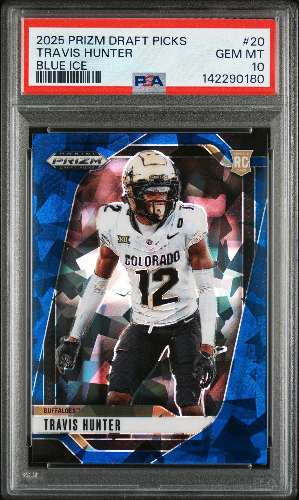 Travis Hunter Panini Prizm Draft Picks #20 Blue Ice