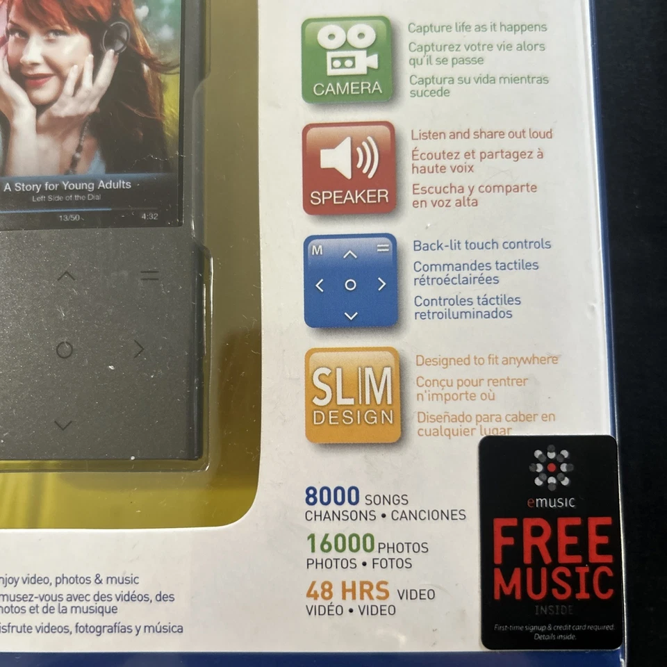 Coby 16GB Video MP3 Player MP757-8G Slim NEW  - Image 4 of 4