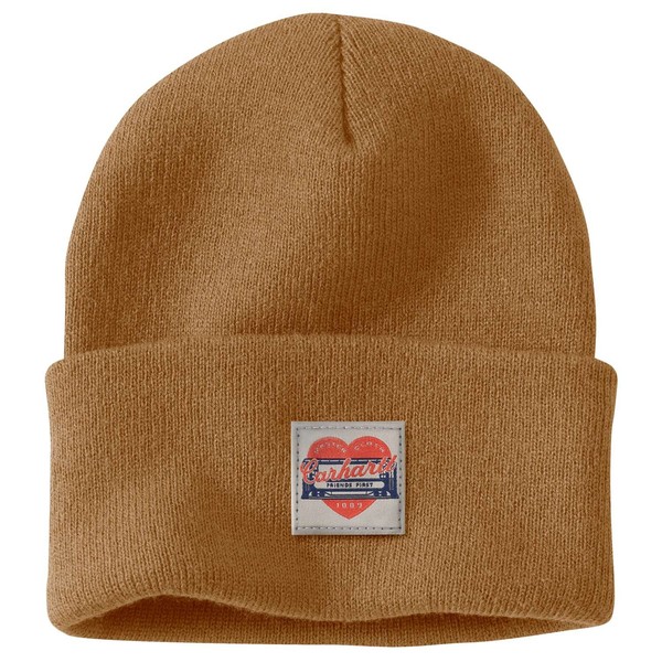 carhartt® Damen MüTze »Knit Heart Patch Beanie« One Size carhartt® Brown-image