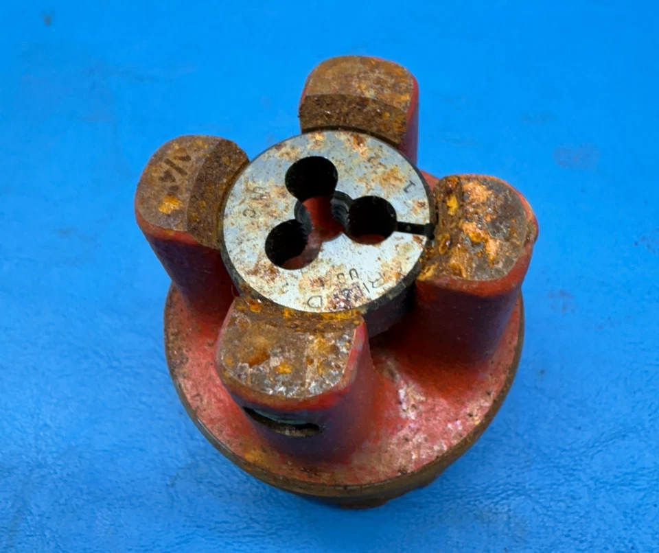 Ridgid 37610 1/4" 20TPI UNC Manual Pipe Threading Die Head Assembly 00-RB - Image 4 of 4