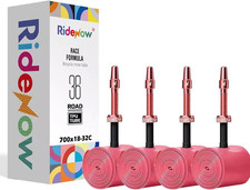 4 Pack RideNow TPU Inner Tubes 700C x 18-32C with 45mm/65mm/85mm Metal Presta Va