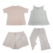 Felina Women's Lounge Pajama Set Sleepwear Small Size Tee Tank Top Pants Shorts