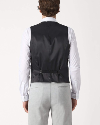 Herren Weste Grau Kariert Tweed Anzug Jackett Sakko Formel Hochzeit Business - Picture 3 of 13